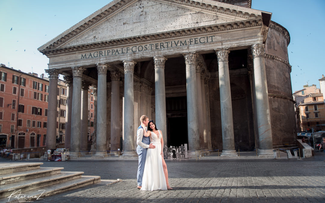 Post-wedding photography session in Rome