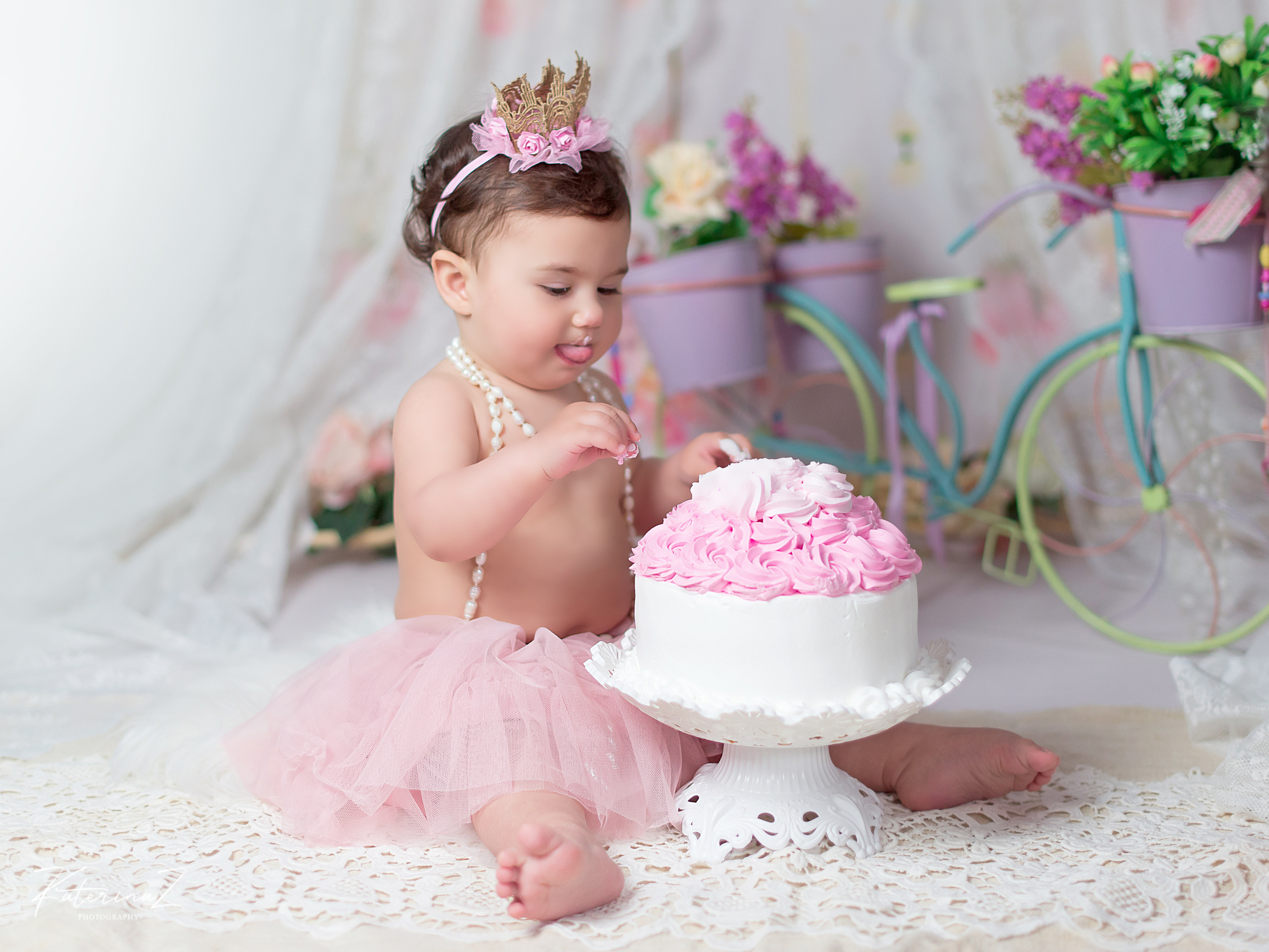 foto smash cake latina roma prima torta-21