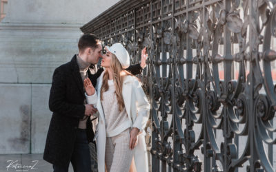 Winter couple photoshoot in Rome