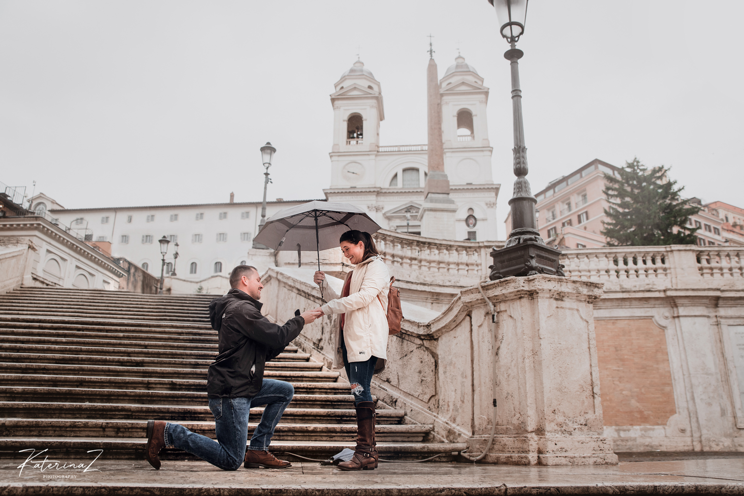 Surprise proposal in Rome
