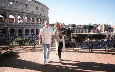 Family photos at the Colosseum, Rome Italy