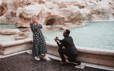Trevi Fountain Surprise proposal
