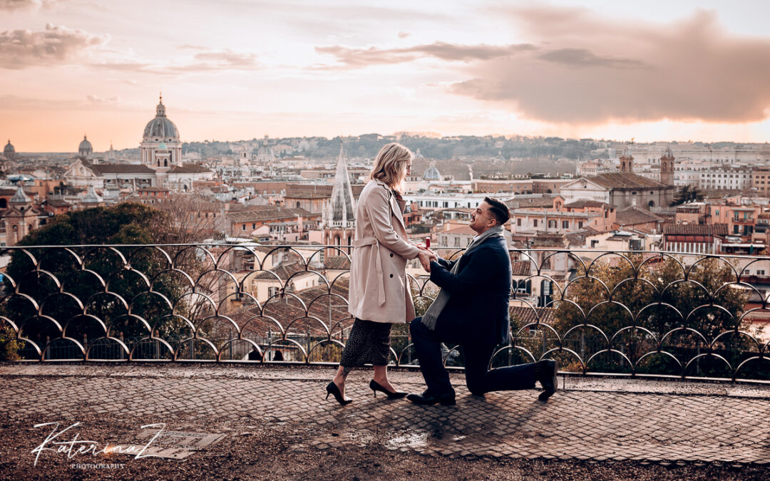 Sunset Surprise:  Villa Borghese Belvedere Proposal