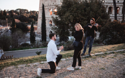 Marcus Proposes to Freja: A Romantic Moment in Rome, Colloseum”