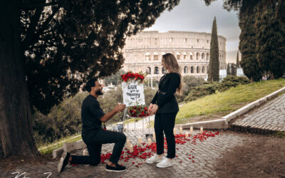 A Magical Surprise Proposal Near the Colosseum.